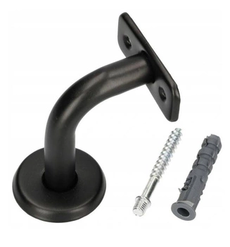 Uchwyt do montażu poręczy balustrady - Kolor czarny