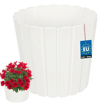 Doniczka plastikowa biała 26,5 cm