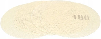 Krążek ścierny soft 5x siatka rzep dysk gipsu 180