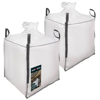 Worek spustowy big bag na pasze zboże ziarno 500 kg zestaw 2 szt.