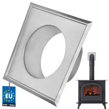 Rozeta maskownica do rur kominowa dymna ø110 ocynk