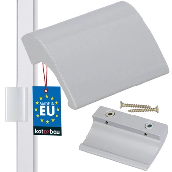 Pochwyt balkonowy palacza do drzwi okna - Kolor srebrny