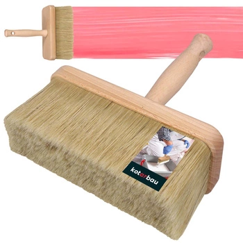 Pędzel malarski ławkowiec duży szeroki do tapet gruntu 200 mm