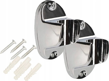 Uchwyt słuchawki prysznicowej chrom 64 mm zestaw 2 szt.