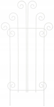 Płotek palisada przęsło ogrodowe wbijane białe 48 cm