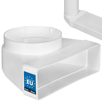 Kolano łącznikowe 204x60 wentylacyjne zmienne 125