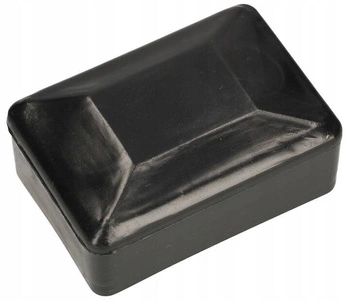 Zaślepka słupka ogrodzeniowego plastikowa czarna 60x40 mm zestaw 100 szt.