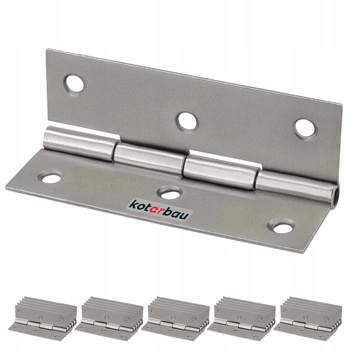 Zawias splatany skrzydełkowy 70 mm nikiel zestaw 25 szt.