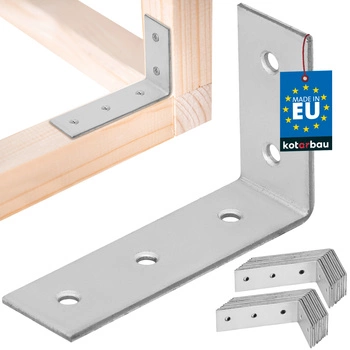 Kątownik ciesielski nierdzewny ocynkowany 50x80x25 mm zestaw 25 szt