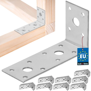 Kątownik ciesielski nierdzewny ocynkowany 100x50x35 mm zestaw 100 szt