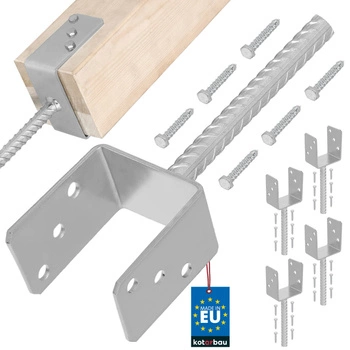 Podstawa słupa z prętem do wmurowania 100 mm zestaw 4 szt.