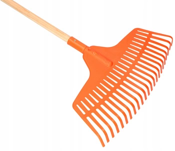 Grabie 23 zęby grabki do liści ogrodnicze z trzonem