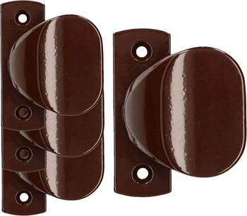 Pochwyt drzwiowy zestaw 65 drzwi furtki bramki - 4 szt. - Kolor brązowy
