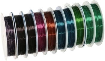 Drut miedziany na szpuli 0,5 mm x 5 m zestaw 10 szt.