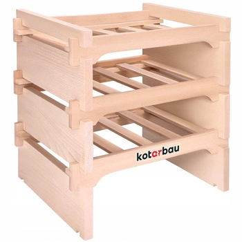 Stojak drewniany na wino alkohol regał 12 butelek