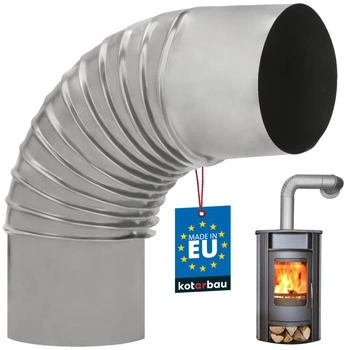 Kolanko kominowe piecowe do kozy pieca ø120 żaroodporne