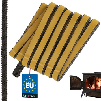 Taśma samoprzylepna do uszczelniania kominka pieca 12x4 mm 2,5 m