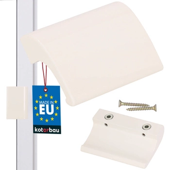 Pochwyt balkonowy palacza do drzwi okna - Kolor kremowy