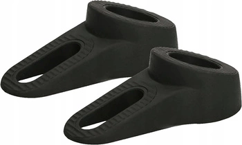 Odbojnik klin stoper dwustronny drzwi okien - 2 szt. - Kolor czarny