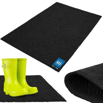 Wycieraczka do butów antypoślizgowa dywanik szara 60x90 cm