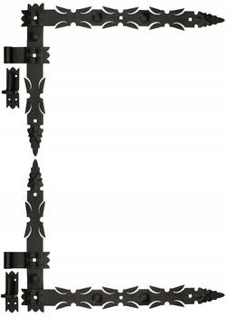 Zawias pasowy kątowy 800 garażowy narożny okiennic