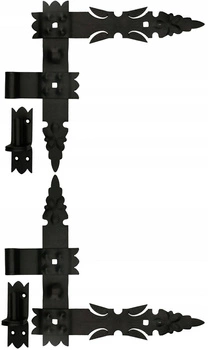 Zawias pasowy kątowy 300 garażowy narożny okiennic