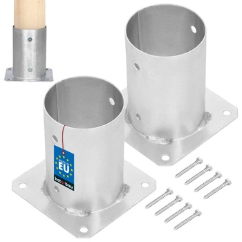 Podstawa słupa przykręcana fi 100 mm zestaw 2 szt.