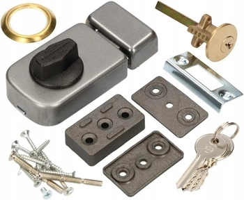 Zamek nawierzchniowy zasuwa do drzwi 60mm srebrny