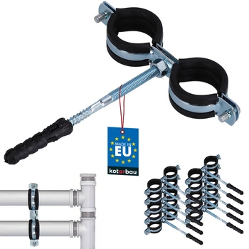 Obejma do rur 1" uchwyt guma uszczelka 10 szt.