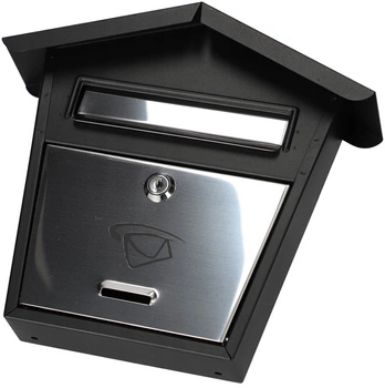 Skrzynka czarna na listy gazety 260x170 pocztowa stalowa