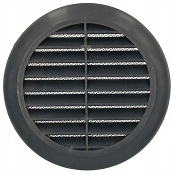Kratka wentylacyjna okrągła plastikowa z siatką 125mm