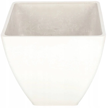 Doniczka ogrodowa donica osłonka kompozytowa biała 28 cm