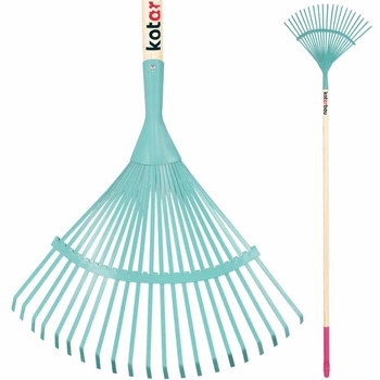 Grabie wachlarzowe z taśmy metalowej z trzonem 187 cm