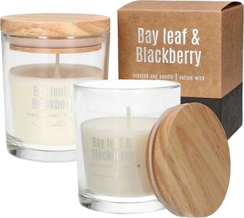 Świeca sojowa świeczka zapachowa szklanka zapach - 2 szt.