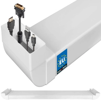 Kanał kablowy do telewizora podtynkowy płaski 204x60 mm 150 cm