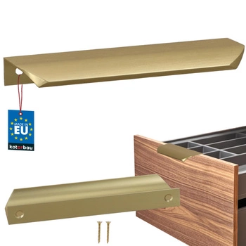 Uchwyt meblowy aluminium złoty mat 128/148 mm