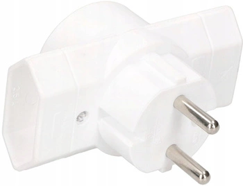 Rozgałęźnik 3 gniazda wtyczkowy złodziejka b/u - Kolor biały