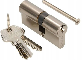 Wkładka bębenkowa do zamka 30/40 3 klucze nikiel - Kolor nikiel