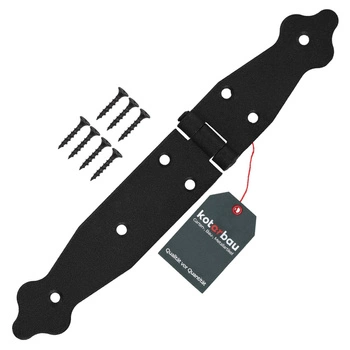 Zawias ozdobny do okiennic drzwi altan skrzyń 100x150x35 mm