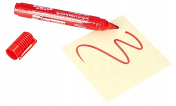 Marker permanentny czerwony wodoodporny okrągły
