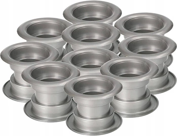 Tuleja do drzwi tulejka drzwiowa wentylacyjna - 10 szt. - Kolor srebrno szary