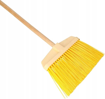 Zamiatacz ulicówka miotła szczotka zmiotka z trzonem - Kolor żółty