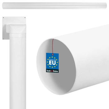 Kanał wentylacyjny okrągły rura pvc biały 150 cm fi 100 mm