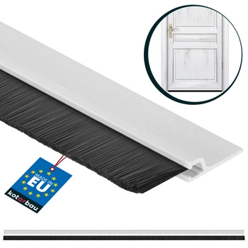 Listwa drzwi uszczelniająca uszczelka biała 1 m