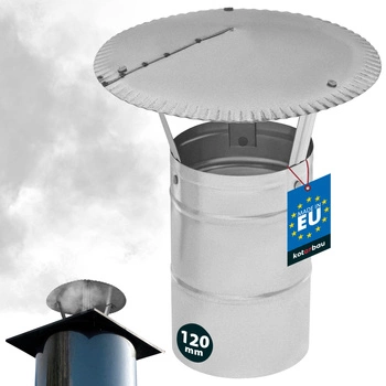 Daszek dymny do rury kominowej ocynkowany ø120
