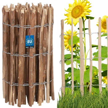 Płotek leszczynowy ogrodzenie obrzeże palisada łupanka 70 cm