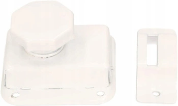 Zasuwka łazienkowa zamknięcie wc furtka biały