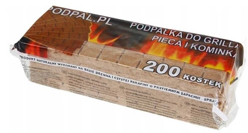 Rozpałka kominka pieca podpałka grilla 200 kostek