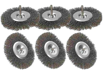 Szczotka tarczowa 120 mm druciana szlifierki - 6 szt.