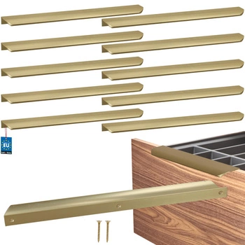 Uchwyt meblowy aluminium złoty mat 320/340 mm zestaw 10 szt